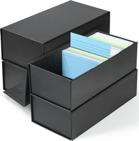 3x5 metal index card box|large 3x5 index card holder.